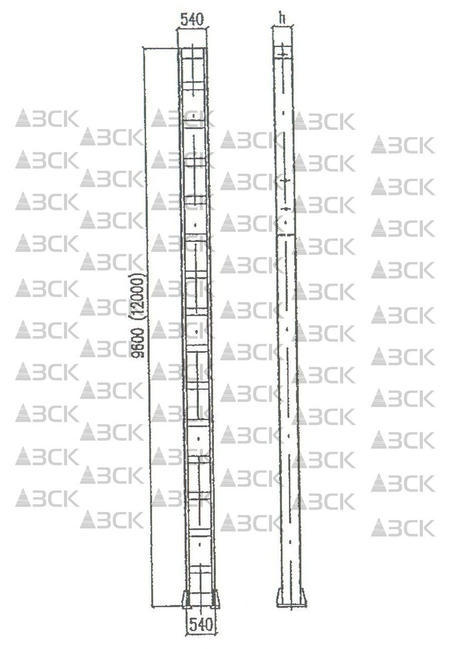 Стойка жесткой поперечины МП1-10-150